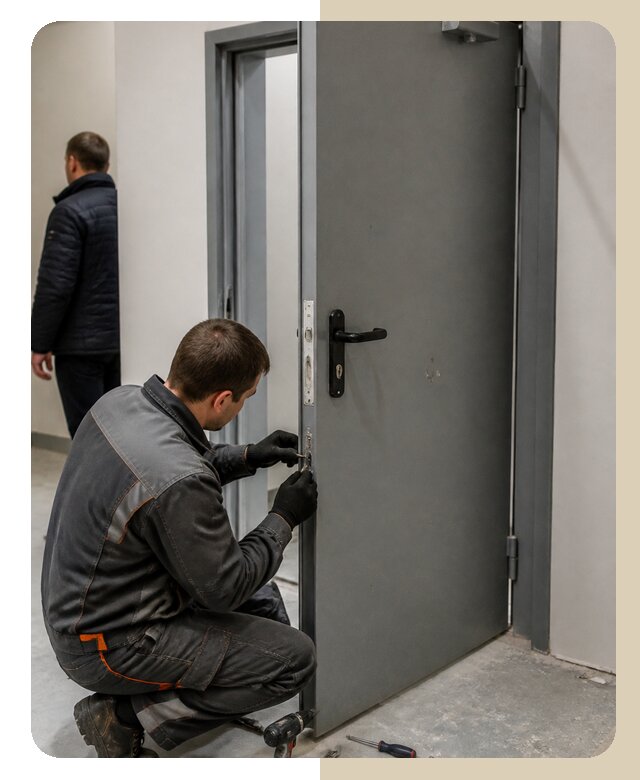Ремонт противопожарной двери в Россоши по цене 6740 р. | ДвериЛегко-Рсс